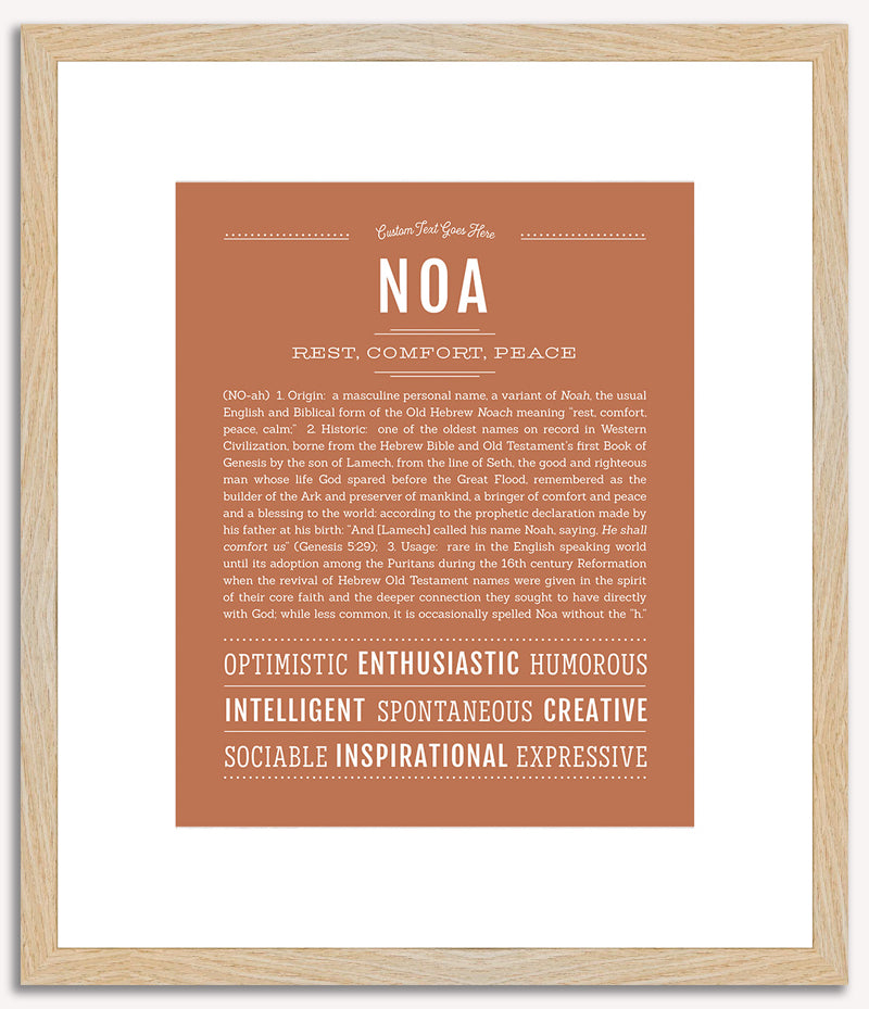 Noa (male) | Name Art Print