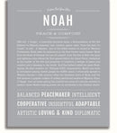Noah | Name Art Print – Name Stories