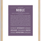 Noble | Name Art Print