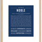 Noble | Name Art Print