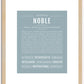 Noble | Name Art Print