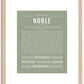 Noble | Name Art Print