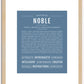 Noble | Name Art Print