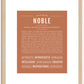 Noble | Name Art Print