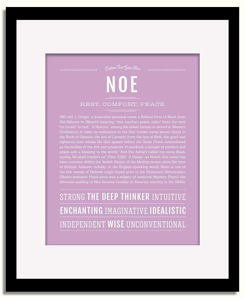 Frame Options | Lilac | Black Frame, Matted