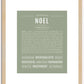 Noel | Name Art Print