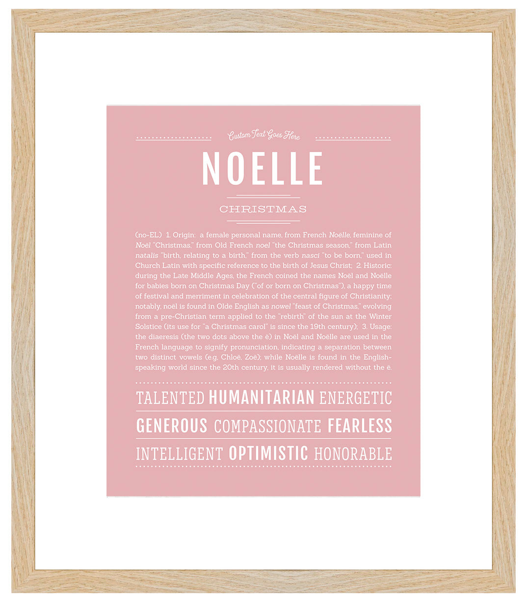 Noelle | Name Art Print