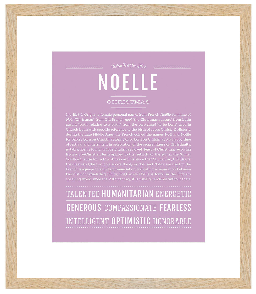 Noelle | Name Art Print