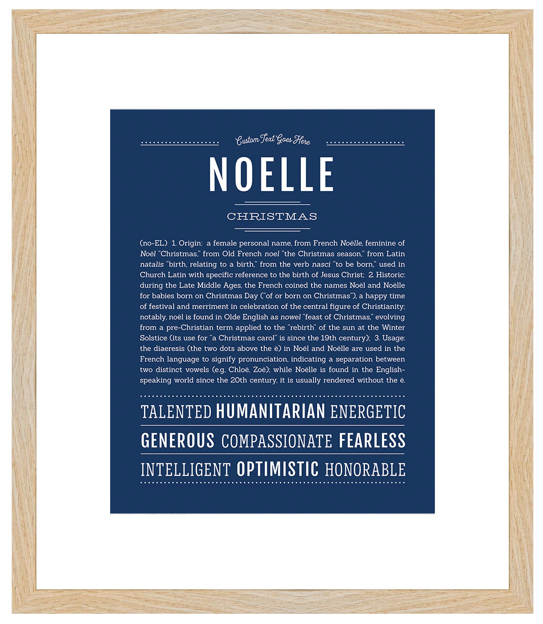 Noelle | Name Art Print