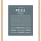 Noelle | Name Art Print