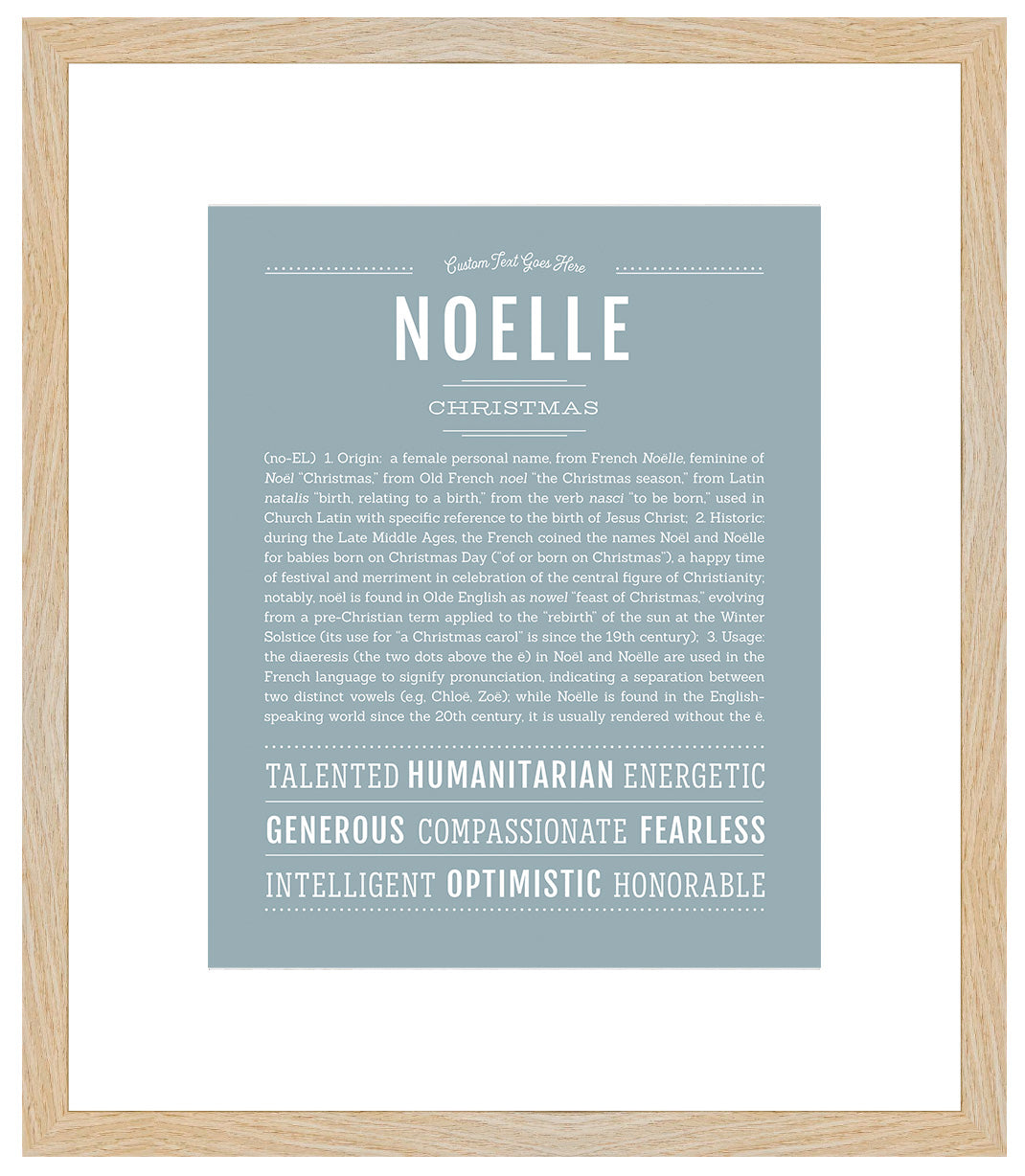 Noelle | Name Art Print