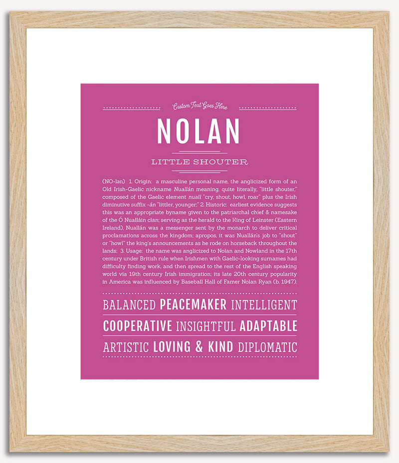 Nolan | Name Art Print