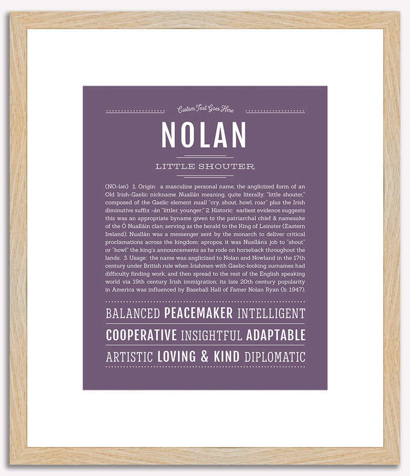 Nolan | Name Art Print