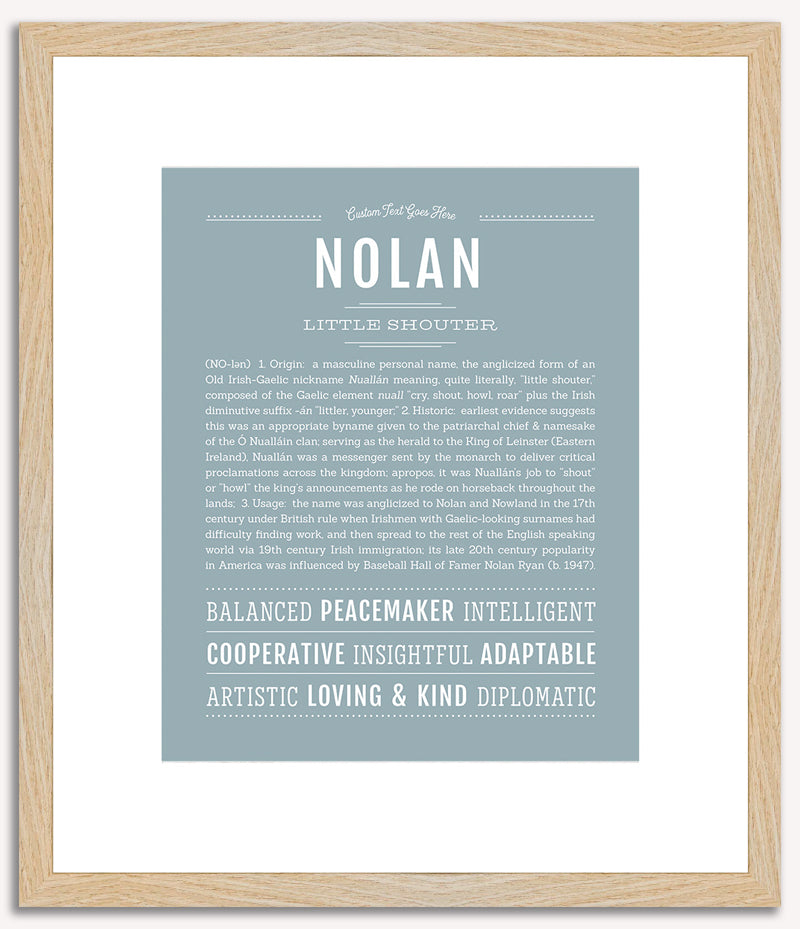 Nolan | Name Art Print