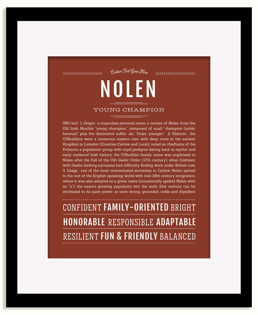Frame Options | Bordeaux | Black Frame, Matted