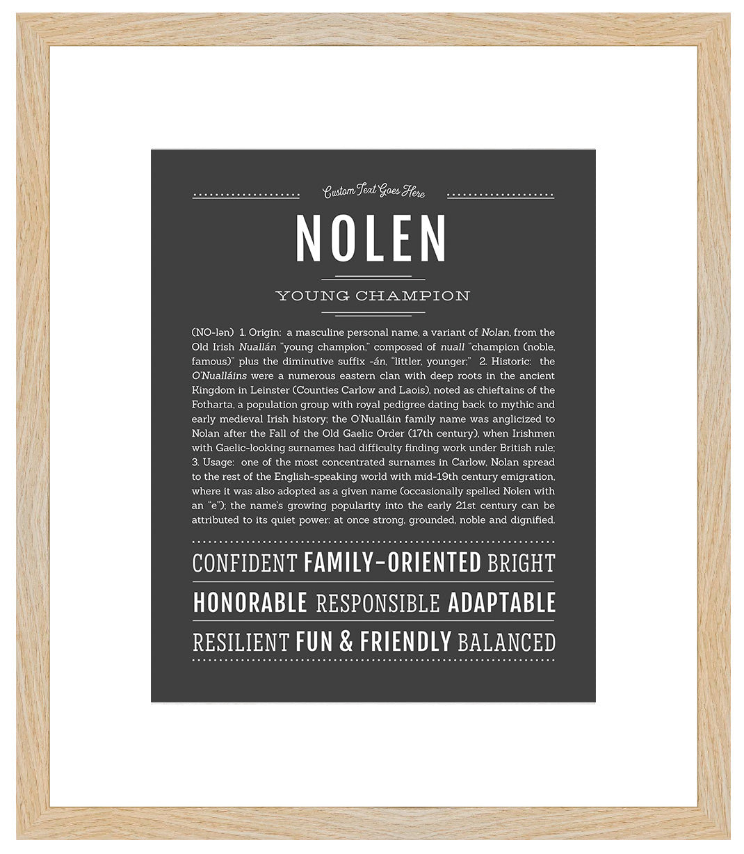 Frame Options | Charcoal Gray | Maple Frame, Matted