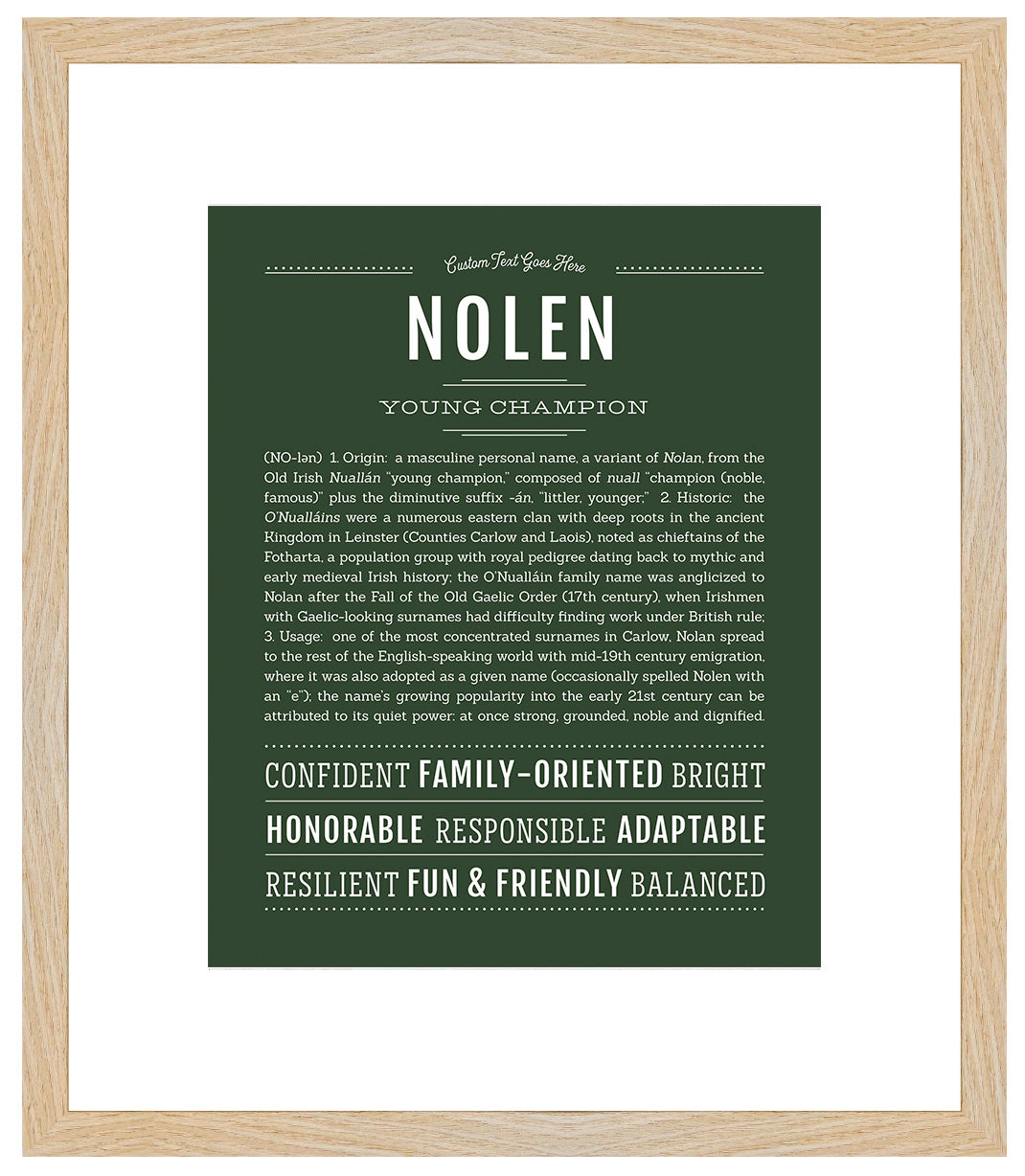 Frame Options | Deep Forest | Maple Frame, Matted