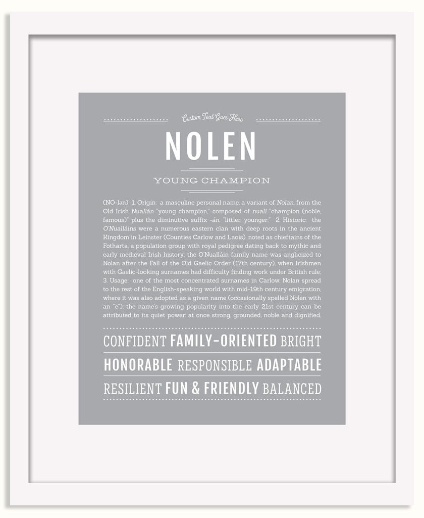 Frame Options | Light Gray | White Frame, Matted