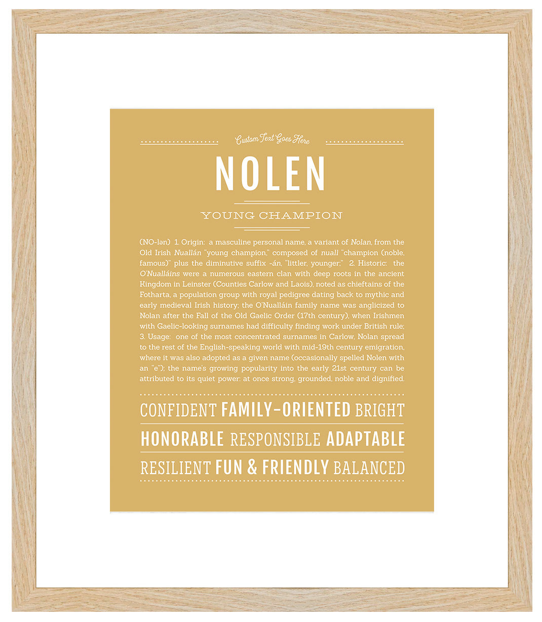 Frame Options | Matte Gold | Maple Frame, Matted
