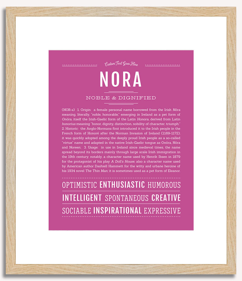 Nora | Name Art Print