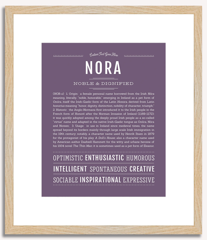 Nora | Name Art Print