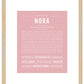 Nora | Name Art Print