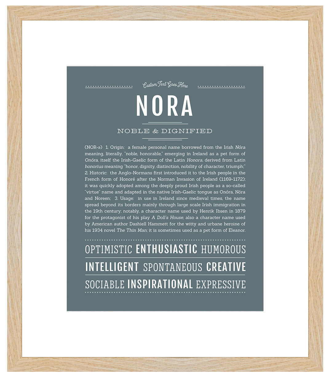 Nora | Name Art Print