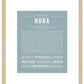 Nora | Name Art Print