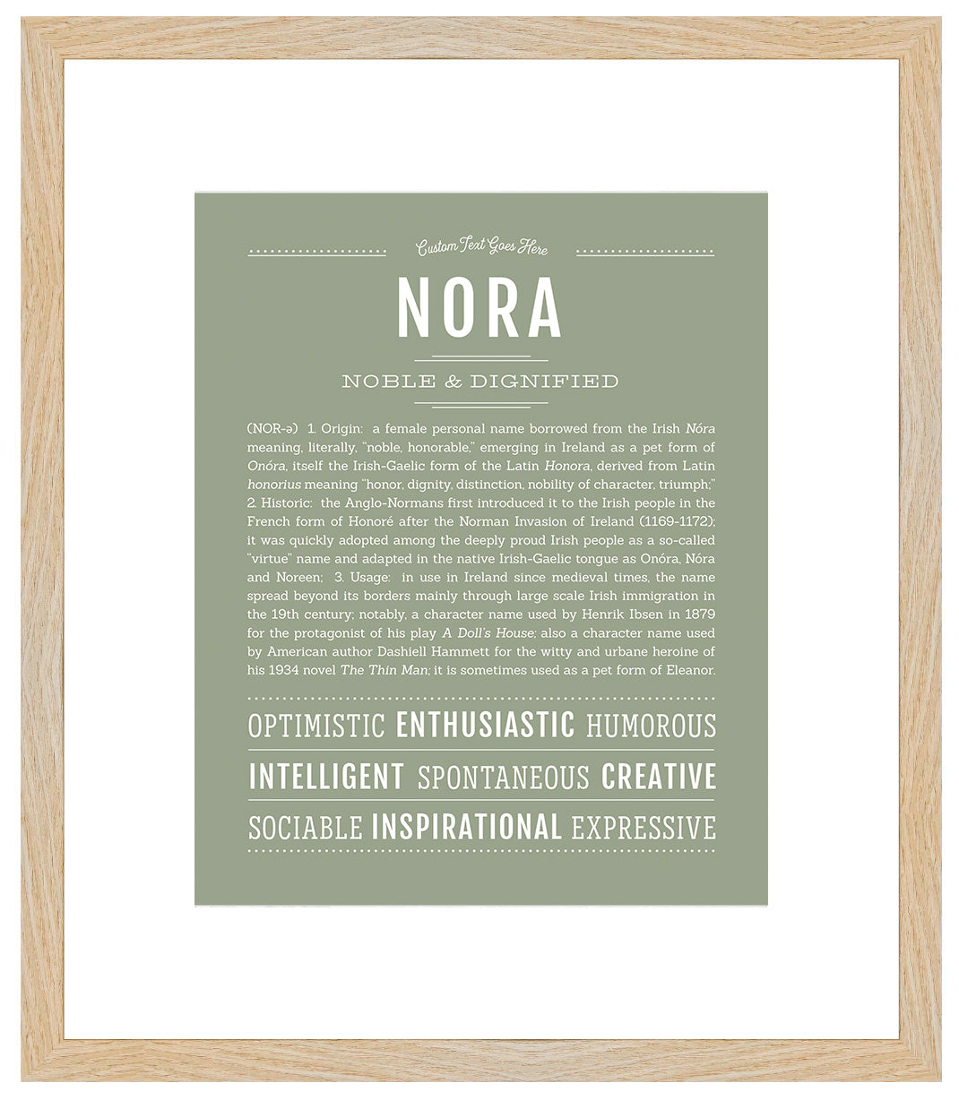 Nora | Name Art Print