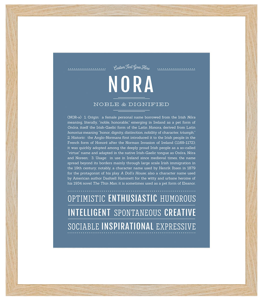 Nora | Name Art Print