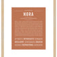 Nora | Name Art Print