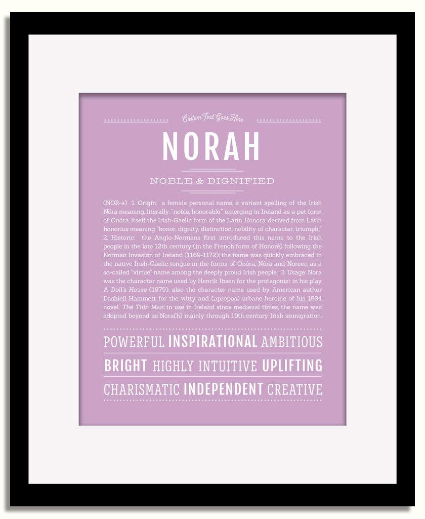 Frame Options | Lilac | Black Frame, Matted