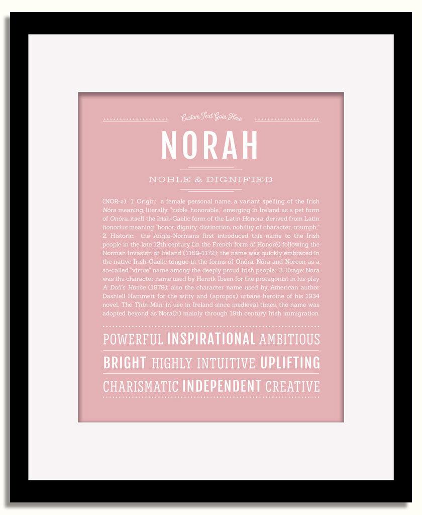 Frame Options | Dusty Rose | Black Frame, Matted