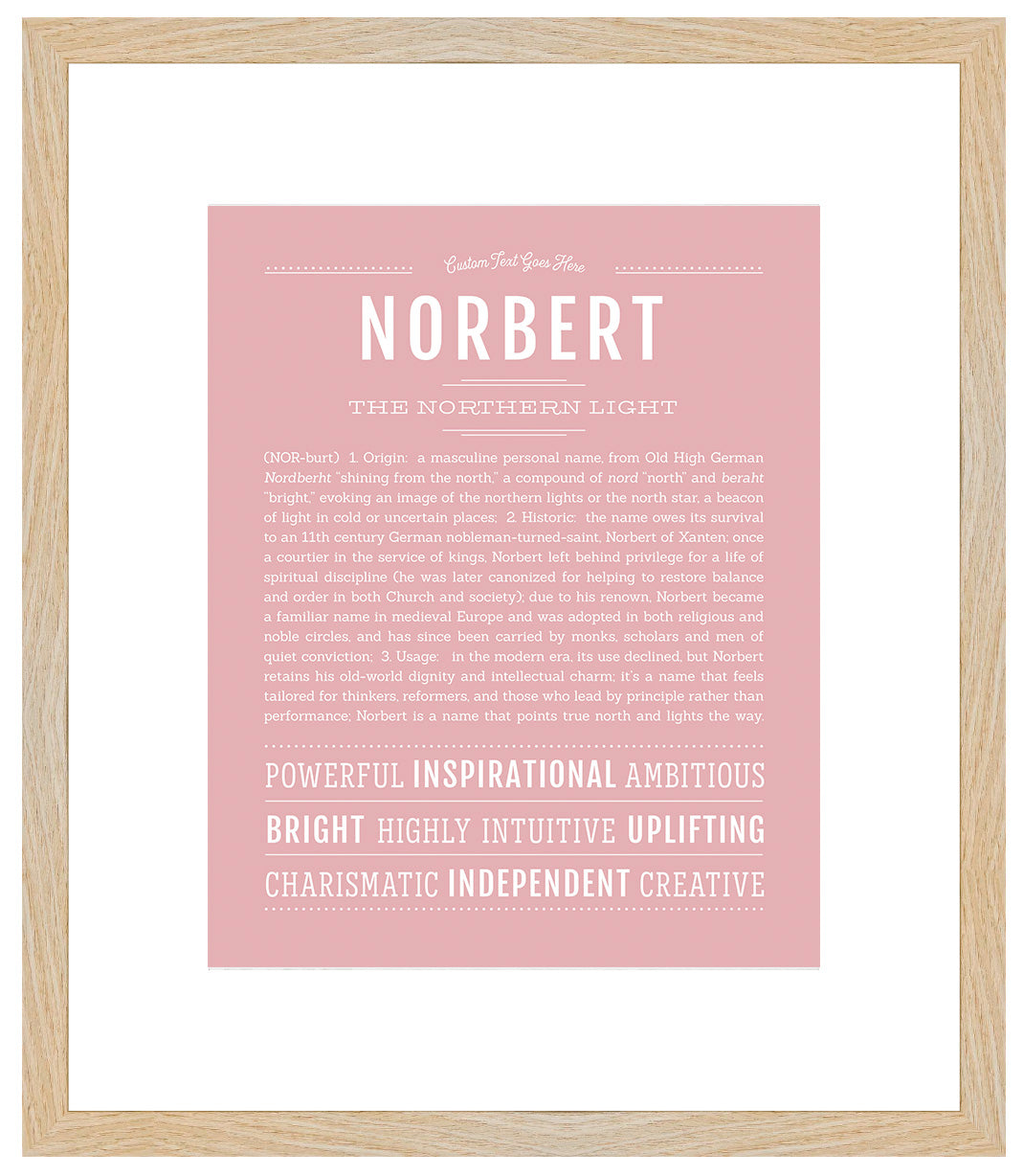 Frame Options | Dusty Rose | Maple Frame, Matted