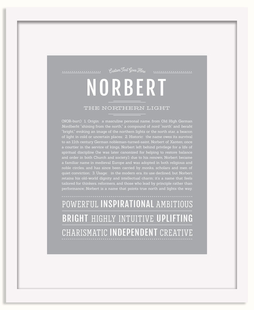 Frame Options | Light Gray | White Frame, Matted