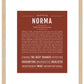 Norma | Name Art Print