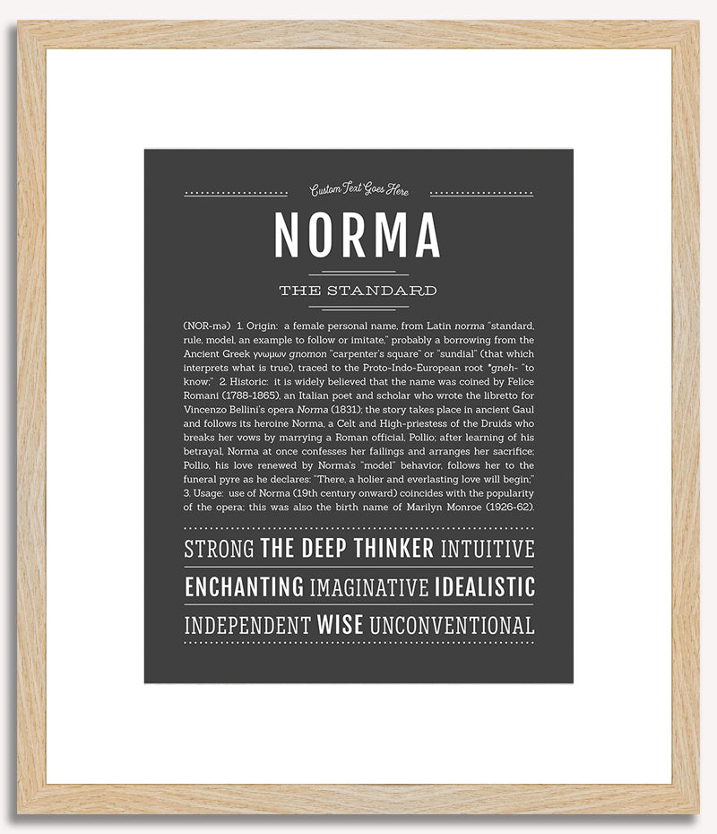 Norma | Name Art Print