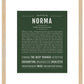 Norma | Name Art Print