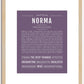 Norma | Name Art Print