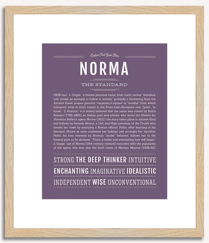 Norma | Name Art Print