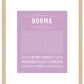 Norma | Name Art Print