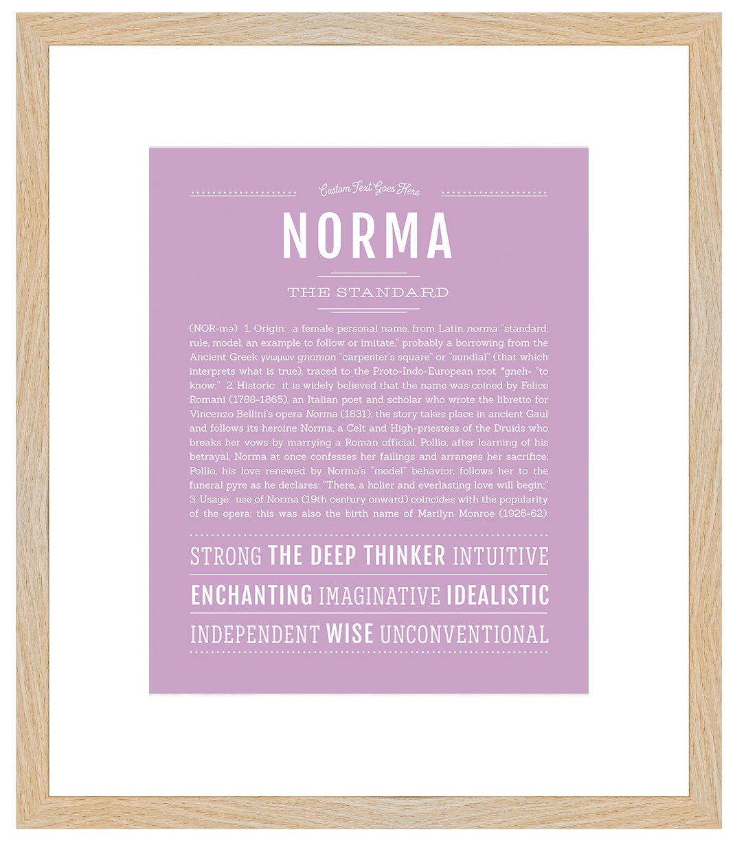 Norma | Name Art Print