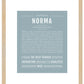 Norma | Name Art Print