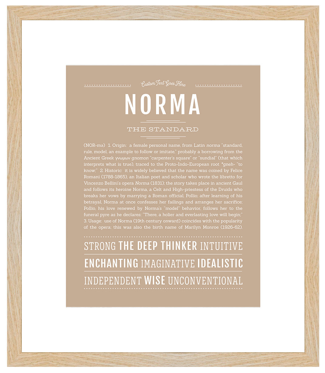 Norma | Name Art Print