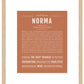 Norma | Name Art Print