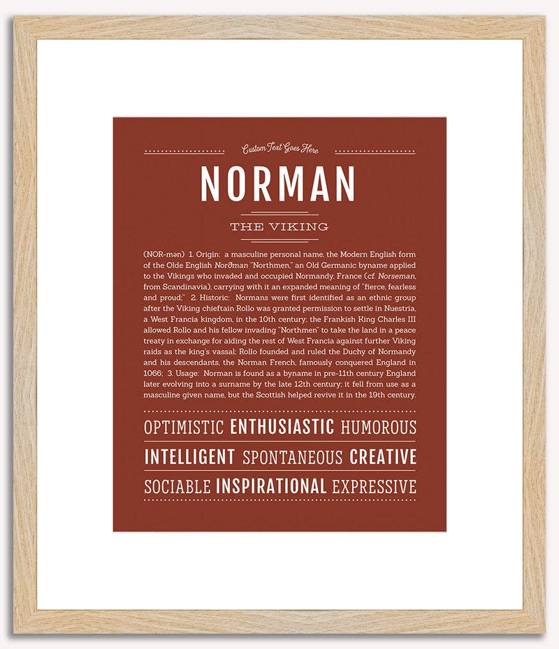 Norman | Name Art Print