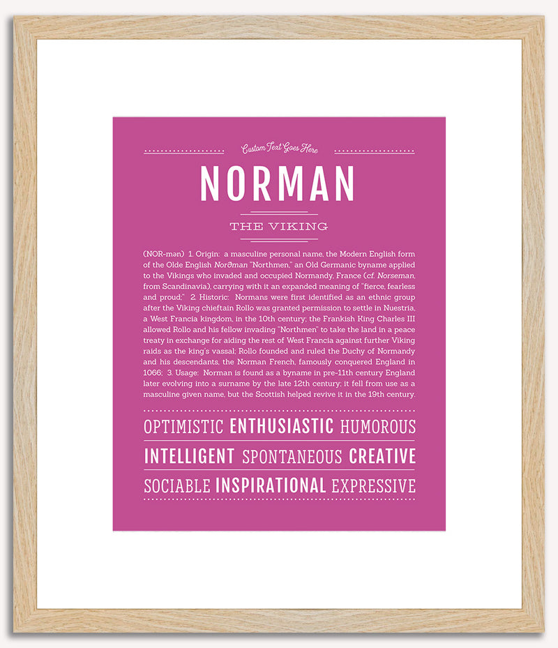 Norman | Name Art Print