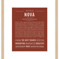 Nova (male) | Name Art Print