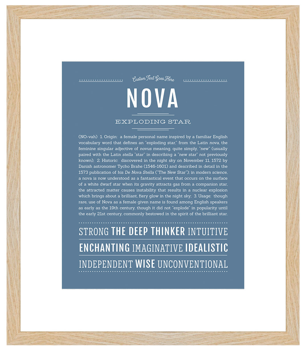 Nova (female) | Name Art Print