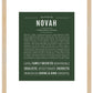 Novah (female) | Name Art Print